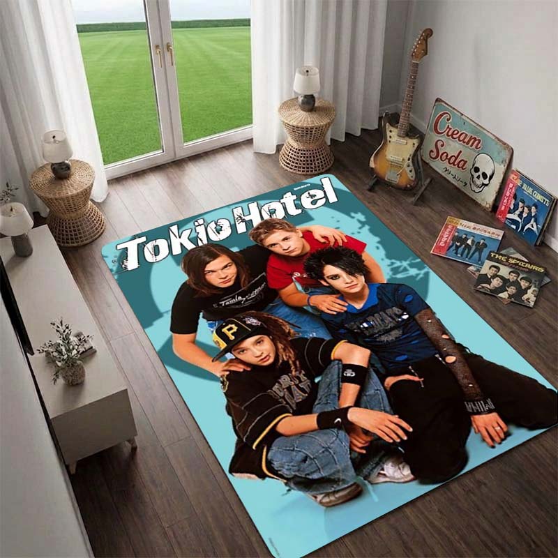 Germany Tokio Hotel Rug, Floor Mat for Computer Chair, Doormat,Living Room Rug, Bedside Carpet