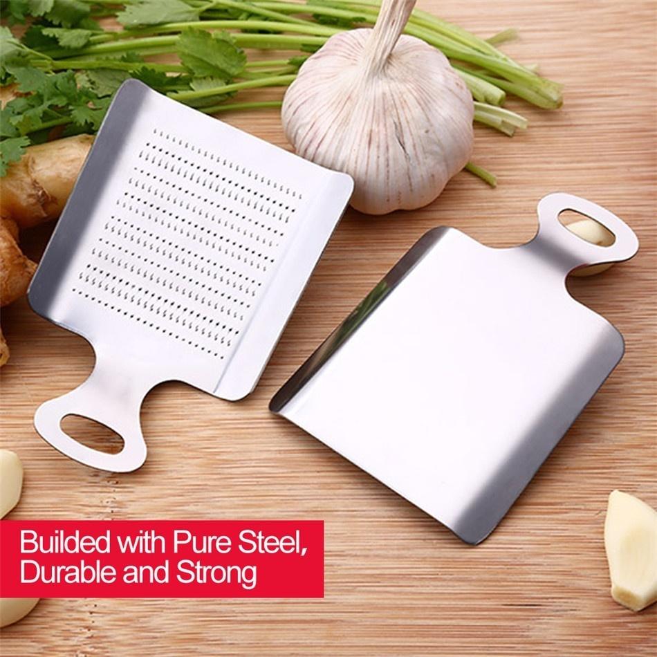 New Convenient practical Kitchen Stainless Steel Grinding Ginger Garlic Mill Mud Maker Cooking tools
