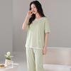 Women's pajamas summer premium modal cotton short-sleeved cropped pants thin summer youth casual loungewear set