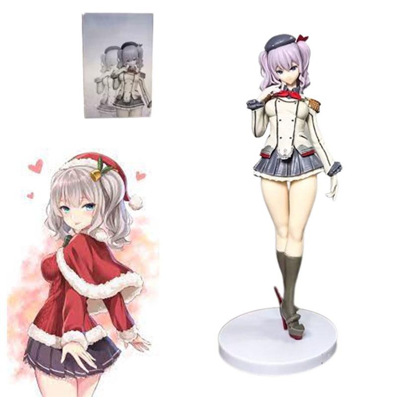 18cm Pvc Model Figure Beautiful Girl Kanmusume Kashima Standing Pose Anime Collectible Wholesale
