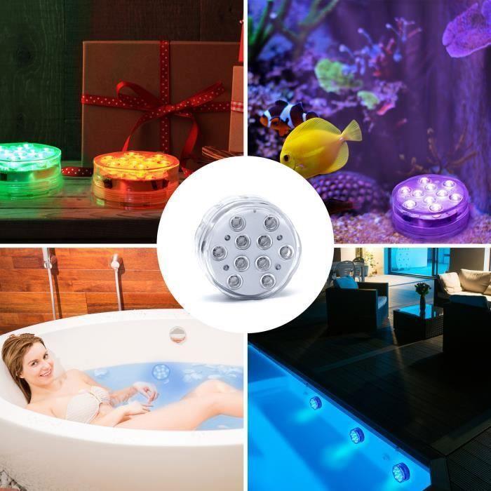 Lampes flottantes pour piscine 16 couleurs 4 effets lumineux Étanche LED télécommande - ANSMANN