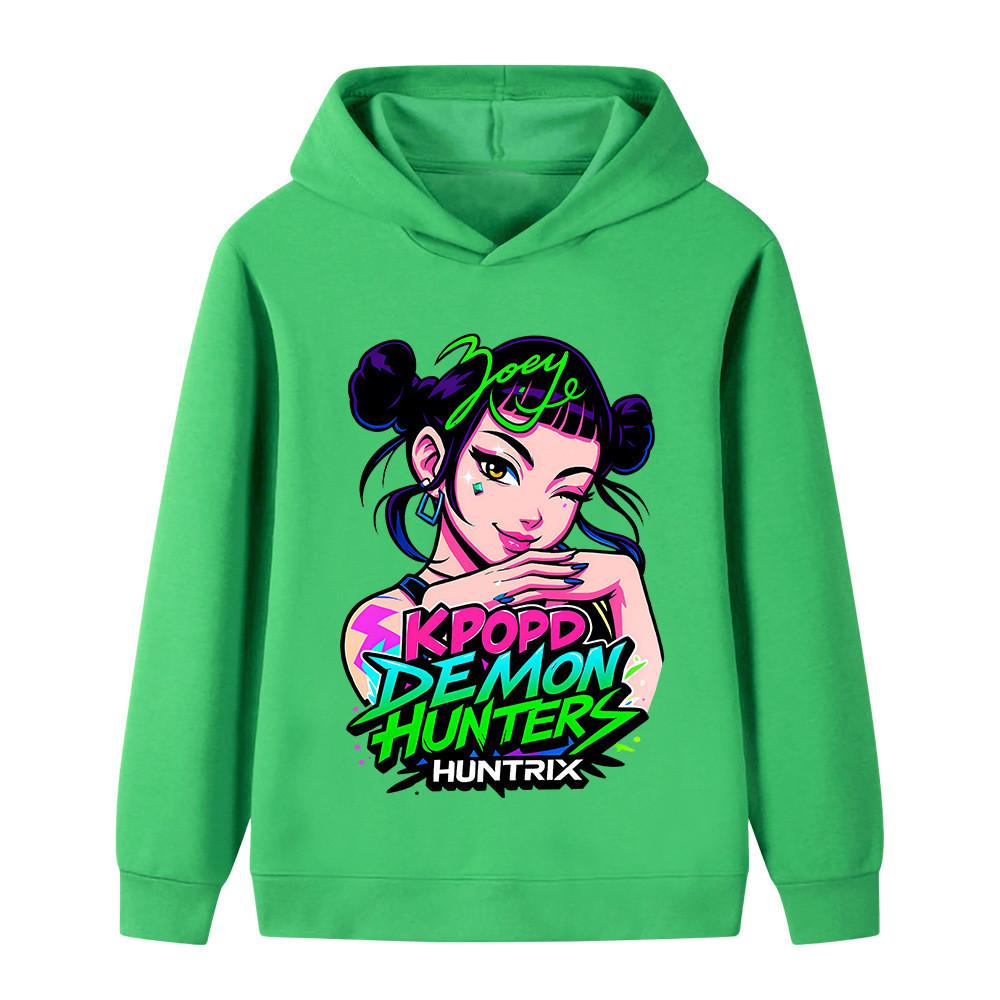 B1214 Kinder Jungen Mädchen Kpop Rumi Zoey Mira Print Langarm Hoodie
