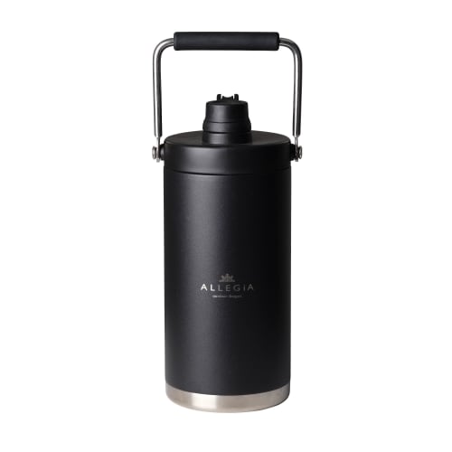 AllegiA Ice Container Jug, Outdoor Vacuum Bottle, Keeps Ice Cold, 1.8L/3.5L Capacity, Portable, Long-Lasting, Can Also Hold Hot Ice, Stainless Steel,