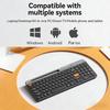 Tri-Mode Dual Bluetooth Keyboard & Mouse Set with Slot Ergonomic Design Silent Keyboard with Scissor-Switch for Laptops Desktops