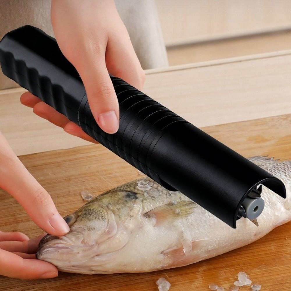 Kabelloser Elektrischer Fischschupper Wasserdicht USB-Laden Fischschuppenentferner Handheld Spritzschutz Fischreinigungsgeräte Haushalt