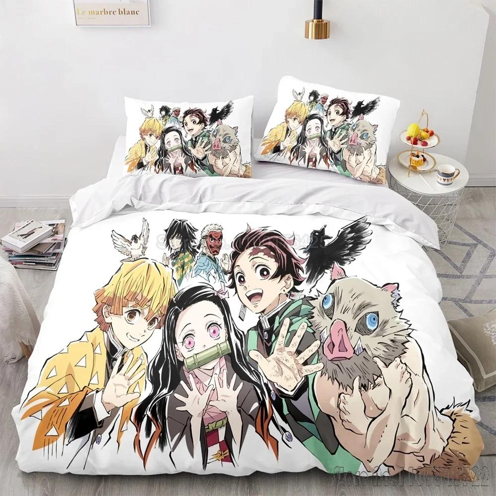 Comforter Demon Slayer Agatsuma Zenitsu Hd Comforter For Kids Bedding Sets Bedclothes Bedroom Decor