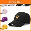 R Letter Embroidery Baseball Hat Adjustable Sun Protection Breathable Gifts
