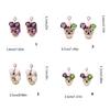 Luxurious Zircon Skull Ear Studs Delicate Zinc Alloy Skull Earrings with Zircon and Glitter Accent for Daily Wear