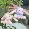 Bunny Cartoon Endearing Plush Toy Keychain With Soft Fabric For Decor Collectible