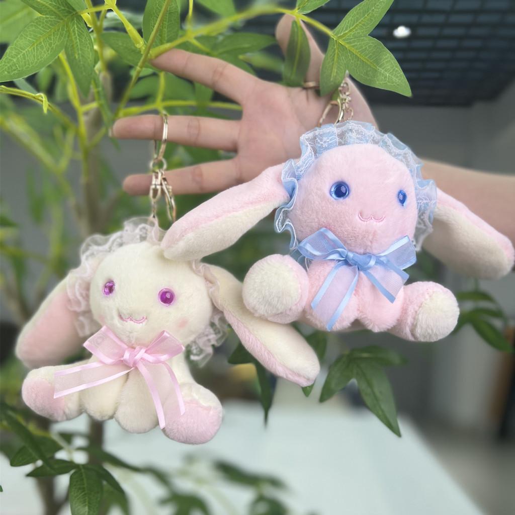 Bunny Cartoon Endearing Plush Toy Keychain With Soft Fabric For Decor Collectible