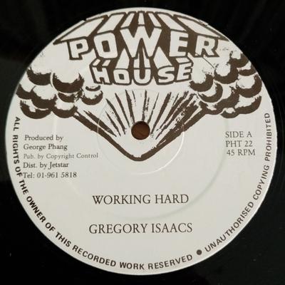 12inch Record GREGORY ISAACS - Working Hard PHT22 Power House UK Reggae, Ska & Dub Used