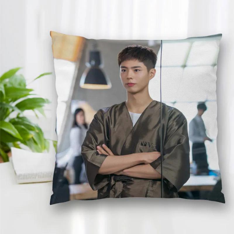 Hot Sale Custom Decorative Pillowcase Park Bo Gum Square Zippered Pillow Cover Best Nice Gift  35X35cm 45x45cm