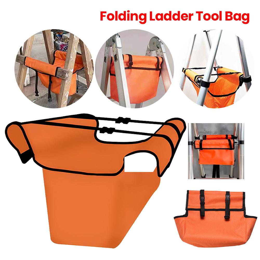 Oxford-Stoff Faltleiter Werkzeugtasche Wasserdichte Leiteraufbewahrung Werkzeughängebeutel Multifunktionale Leiterwerkzeugtasche Leiterzubehör