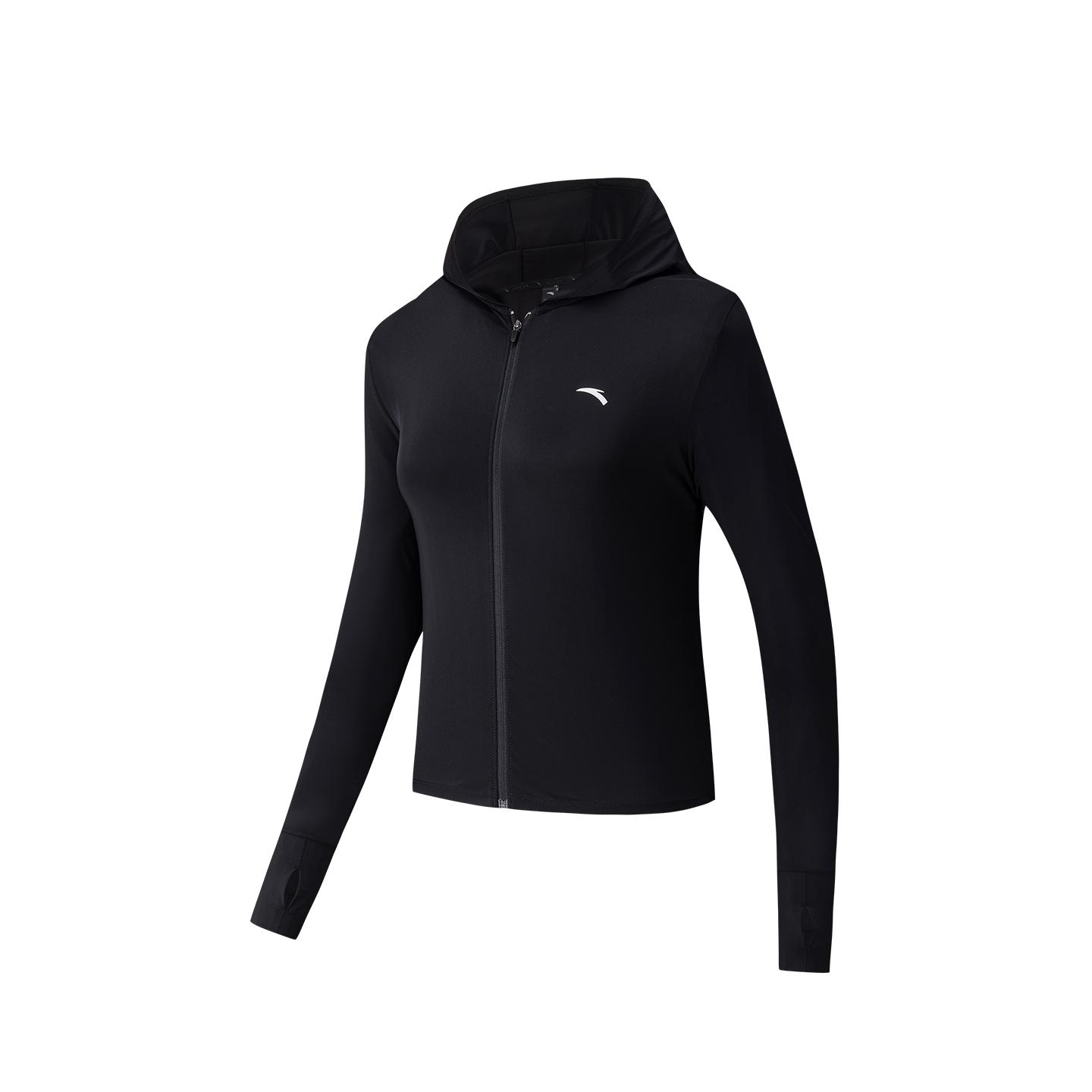 Anta Knitted Sports Jacket Summer 2026 Women tops Basic-Black 962627703-2 XS