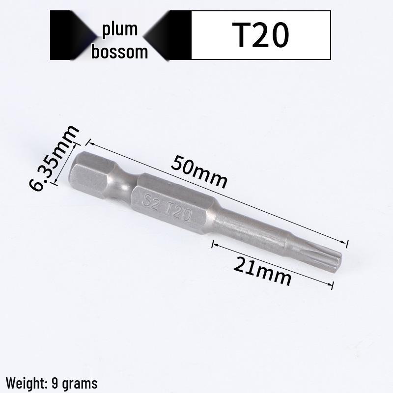 Magnetic Plum Blossom Screwdriver Replacement Bits T15 T20 T25 T30