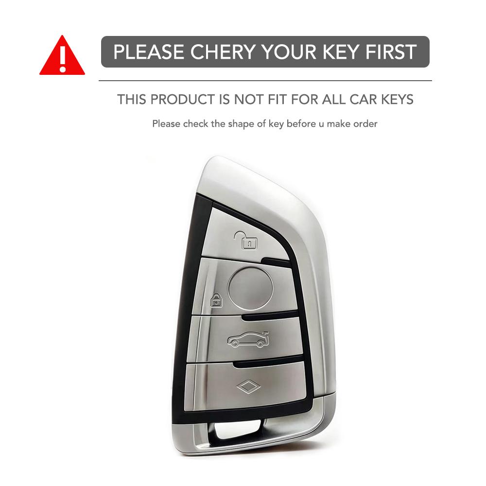 Silicone Car Remote Key Case Cover Shell Fob For BMW X1 X3 X4 X5 X6 F15 F16 G30 3 5 7 Series G11 F48 Accessories Keychain
