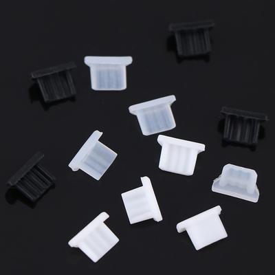 10Pcs Universal Micro-Usb Dust Plug Charger Port Cover Cap Female Jack Interface