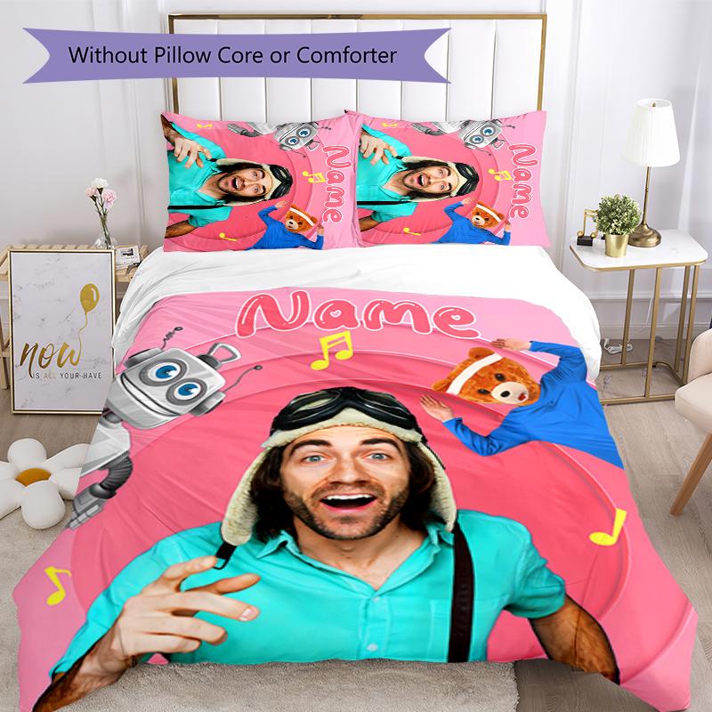 3pcs Custom Name Danny Go Bedding Set Duvet Cover Closure Includes 1 Duvet Cover & 2 Pillowcases for All Seasons Bedroom Decor