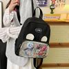 New Versatile Portable Pain Bag Women's Leisure College Style Transparent Shoulder Bag Foreign Style Ins Student Leisure Bag