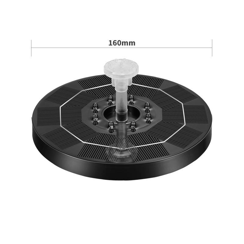 Floating Solar Fountain with Color Lights & Automatic Water Spray for Fish Ponds