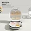 Baicaoyuan Portable Pill Organizer, Weekly Pill Box, Seven-Day Travel Pill Dispenser, Personal  Organizer, Sealed Moisture-Proof Large Capacity