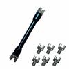 9x Motorcycle Spoke Wrench Kit 5.4-6.8mm Socket Tool Adjusting Wheel Spoke Black