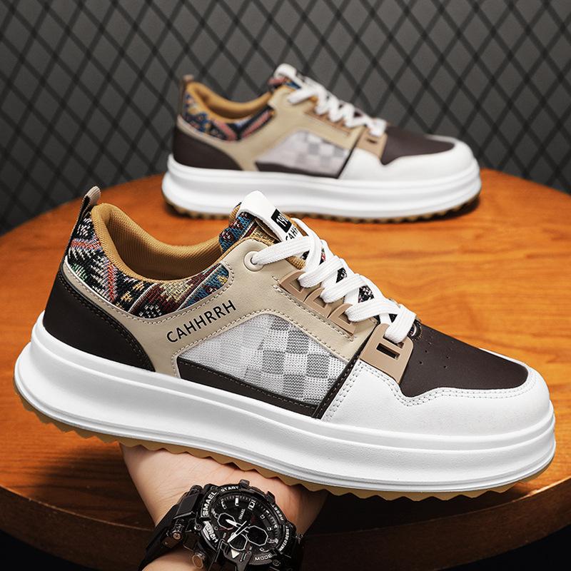 Casual board shoes men's spring new men's shoes niche outdoor versatile platform low-top shoes sports shoes