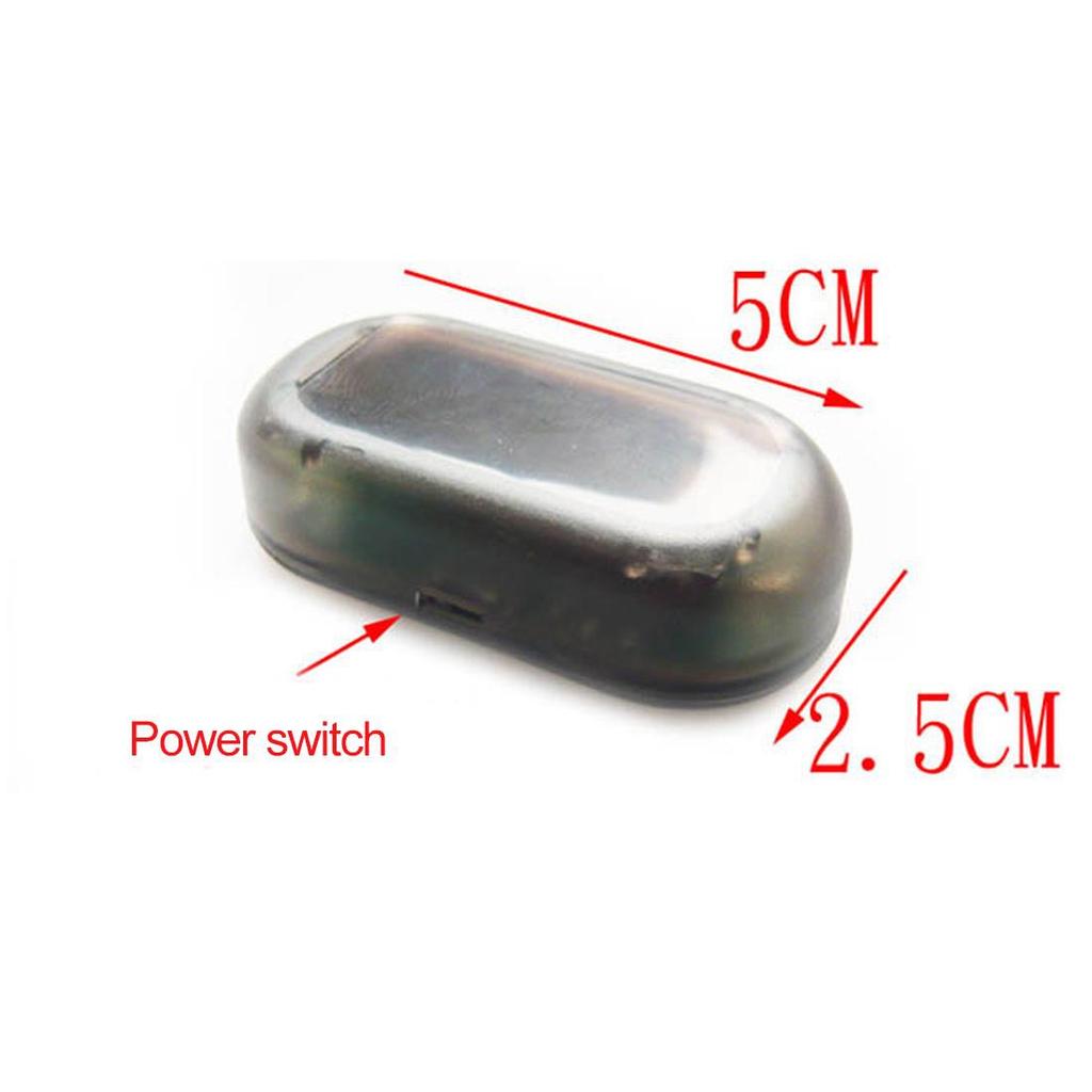 Universal Car Led Light Security System Warning Theft Flash Blinking Fake Solar Alarm