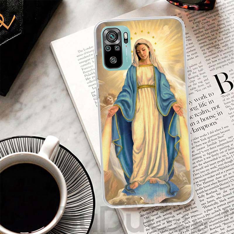 Jungfrau von Guadalupe Jungfrau Maria Hülle Für Xiaomi Redmi Note 10 9S 9 8T 8 Pro 7 5 Mi 9T 10T 11T 12T 11 12 Lite 12X A3 A2 A1 Druck