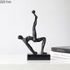 Abstract Figures Statue Desk Decoration Minimalism Athlete Character Sculpture Metal Crafts Ornaments Room Aesthetics Decor