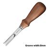 Craft Edge Beveler Leather Skiving Tool Cutting DIY Handmade Skiving Beveling 10mm 6mm Groove 4mm Stainless Steel