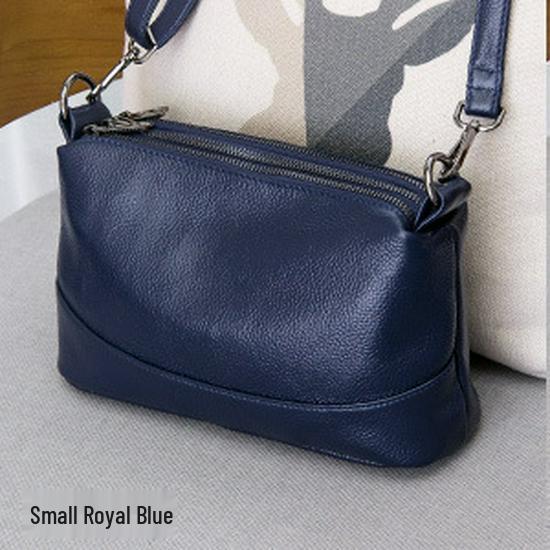 Women's 2025 Trendy Genuine Leather Multi-Zipper Crossbody & Shoulder Bag - Soft Cowhide Handbag