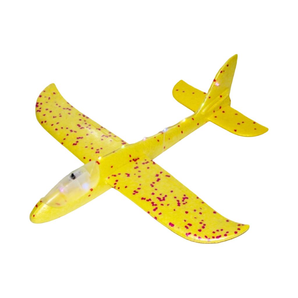Hand- Foam Airplane, Stunt Glider, Children's Toy, Large Size(48cm Full Body Light-Up Model)