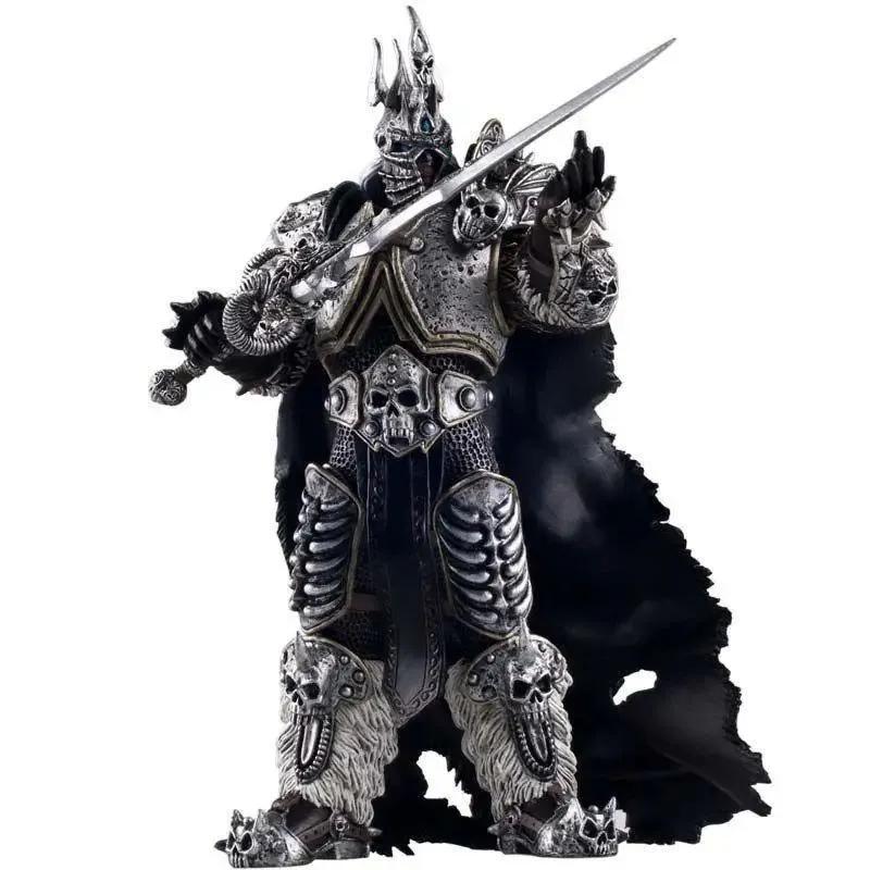 WOW The Lich King Arthas Menethil 7 Inch PVC Action Figure Fall Of The Lich King Collectible Toy Model For Warcraft Game Fans