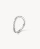 Lola Rose Vyne Zirconia Layered Silver Ring