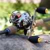 Baitcasting Fishing Reel -6.3:1 Low Profile Baitcaster Reel with Magnetic Brake System11+1BB