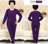 Men's Plus Velvet Thickened Thermal Underwear Set for Middle-aged and Elderly - High-collar Autumn Top and Pants