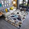 "Heroic Fighter Comic Carpet" Suitable As a Non-slip Mat for the Living Room or Bedroom Sofa