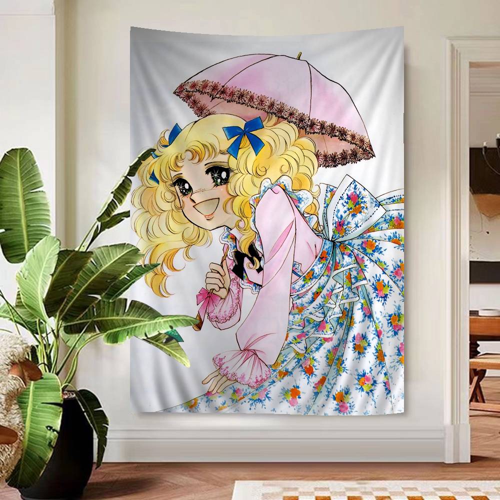 Candy Candy Anime Cartoon Tapestry Art Science Fiction Room Home Decor Wall Hanging Home Decor