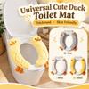 Skin Friendly Bathroom Seat Pad Thickened Toilet Cushion Practical Cute Duck Toilet Mat  Winter