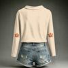 Top Casual da Donna a Manica Lunga con Scollo 2026 - Moda per l'Uso Quotidiano