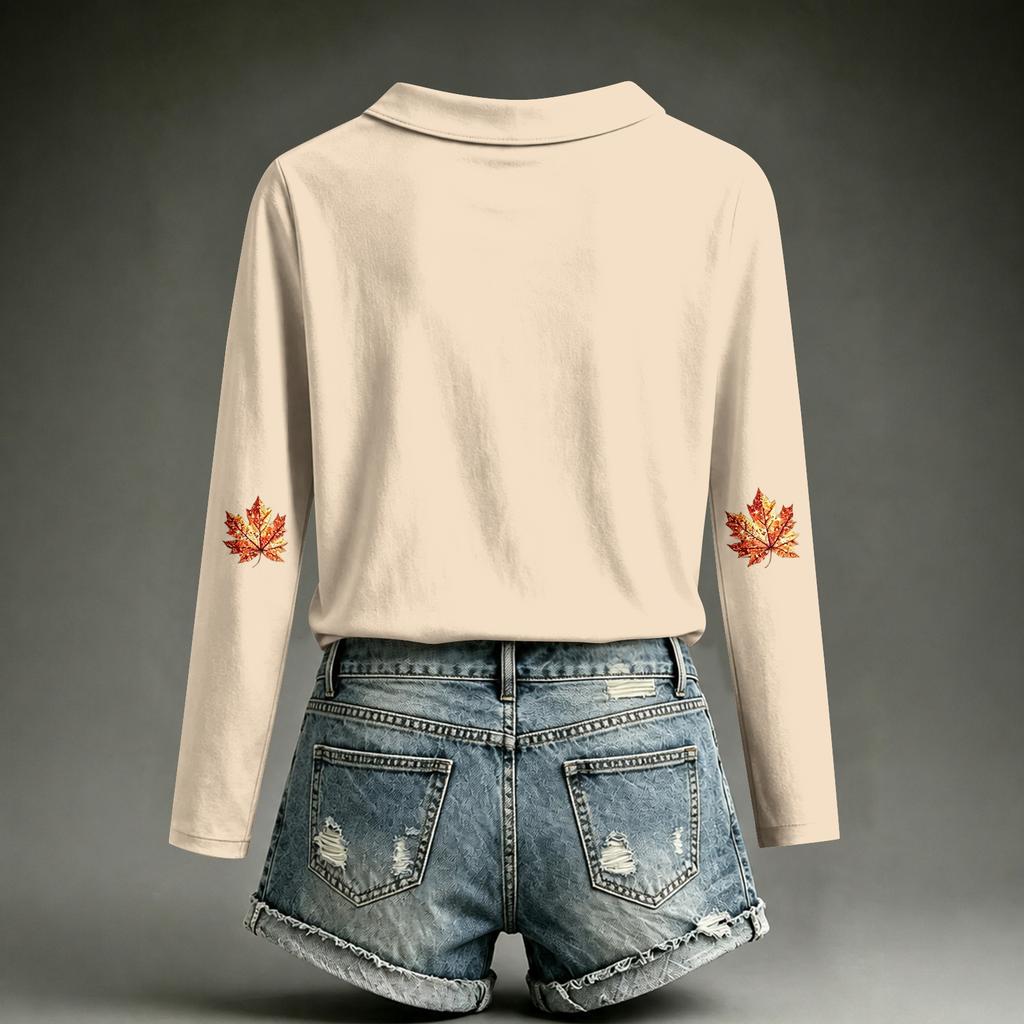 Top Casual da Donna a Manica Lunga con Scollo 2026 - Moda per l'Uso Quotidiano