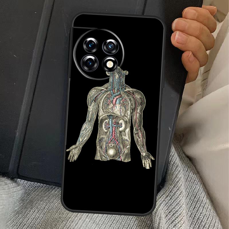 Human Anatomy Case For OnePlus 13R 12R 10R 13T 10T 8T 15 13 12 11 Nord CE 4 3 2 Lite N20 N30 Nord 5 Cover