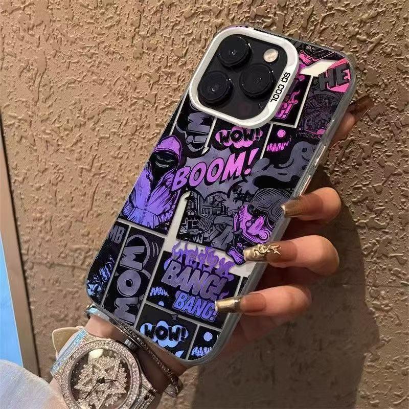 Graffiti Apple 17 ProMax iPhone Case - Vibrant & Compatible with iPhone 16/15/14/13, European & American Style