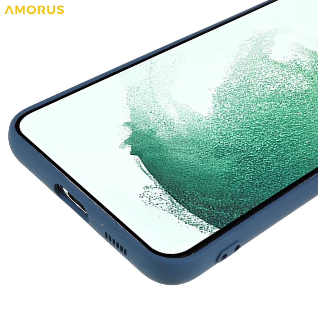 For Samsung Galaxy S22+ 5G Case Precise Cutouts TPU Fiber Lining Shockproof Phone Cover