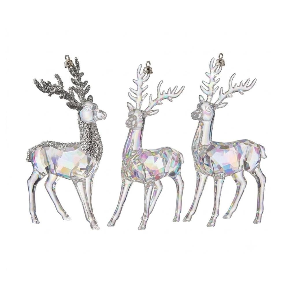 Kaemingk Reindeer Tree Decoration (Pack of 3)