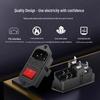 3-in-1 Schuko Socket with Cord, Large Rocker Switch, Dual Fuses, AC Power, Female.