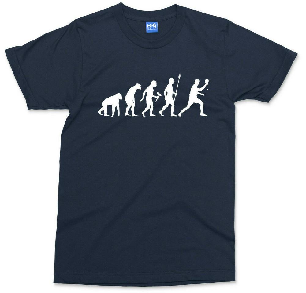 Table Tennis T-shirt Ping Pong Evolution Funny Sports Club Top Gift Unisex Tee