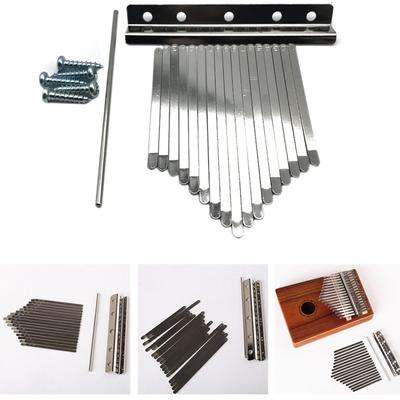 17 Keys Kalimba Keyboard Manganese Steel Kalimba Key Chrome Music Instrument