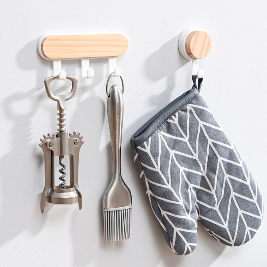 Hat Scarf Storage Organizer Wood Key Holder Strong Key Ring Rack Phone Hooks Clerk Housekeeper Decorative Wall Mounted Hangers